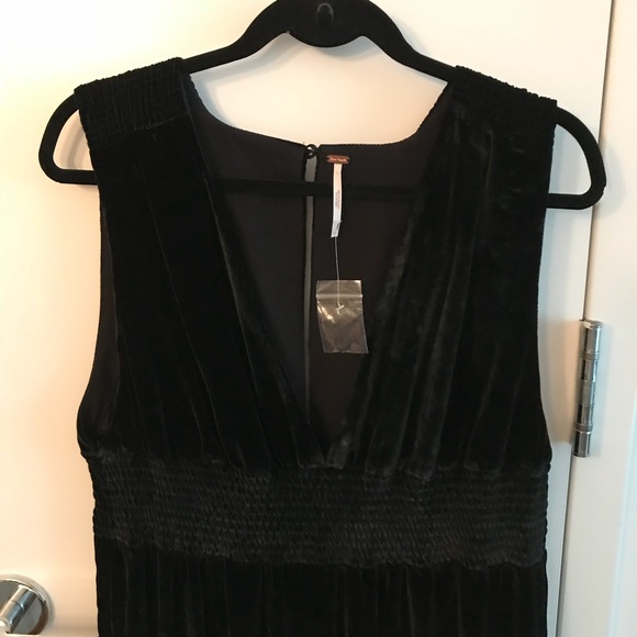 NWOT Free People “These Days” Velvet Jumpsuit - Picture 4 of 7